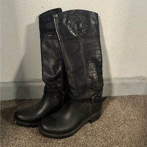 Forever Black Riding Boots